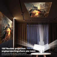 YHHP330 Mini projecteur intelligent portable LCD pour home cinéma 720P Pico Android 11 LED 180 lumens avec haut-parleurs intégrés HIFI stéréo