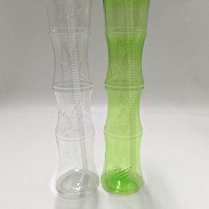 Kawaii 500ml 3D Panda Top Kids Slush Yard Cups Souvenir Juice Panda Bamboo Shaped Cup with Lids and Straws - Product Image 5