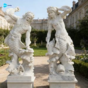 Escultura Griega Tallada a Mano Personalizada, Gran Decoración de Jardín para Exteriores, Estatua de Hombre Desnudo en Mármol para la Venta - Product Image 3