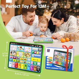 Máy tính bảng học tập ba ngôn ngữ cho trẻ em nâng cấp Đồ chơi giáo dục với âm thanh trẻ em Pad âm thanh - Product Image 5