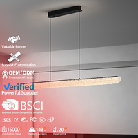 Luminaire suspendu moderne pour îlot de cuisine italien, en aluminium et acrylique, pour table à manger, salon, restaurant, lustre de plafond
