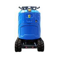 Plateforme élévatrice verticale électrique automotrice sur chenilles AMWP9C-7100 avec flèche, capacité 200 kg, hauteur de travail 9 m, certifiée CE