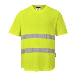 PORTWEST-T-shirt jaune haute visibilité C394YERXXL Mesh Cotton Comfort-EAN 5036108251407 HI-VIS WORKWEAR - Product Image 1