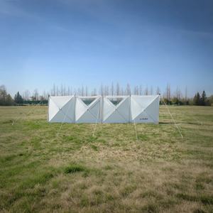 Carpa Impermeable Oxford Blanca de 4 Paneles con Diseño de <span class=keywords><strong>Ventana</strong></span>, Apertura Automática Rápida, Resistente al Viento, para Tres Estaciones - Product Image 2