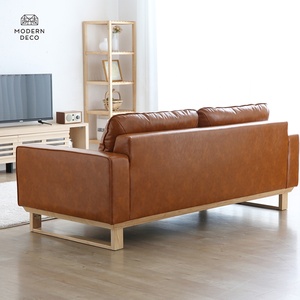 <span class=keywords><strong>Canapé</strong></span> — housse en faux <span class=keywords><strong>cuir</strong></span>, 3 places, en bois, noir, <span class=keywords><strong>beige</strong></span>, moderne, de haute qualité, offre spéciale - Product Image 3