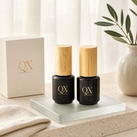 Flacon cosmétique vide de 1 ml avec bouchon en bois de bambou et applicateur pinceau, rechargeable, pour sérum et huile, vente en gros personnalisée