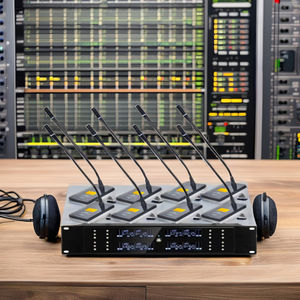 Microphone sans fil professionnel, un à huit microphones, conférence, mariage, performance sur scène Microphone d'hébergement de discours KTV - Product Image 3