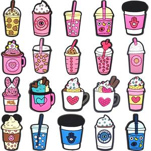 Lo último en zapatos de moda personalizados, abalorio tipo té de la leche, sandalias de PVC suave, accesorios, venta al por mayor, zapatos de cerveza baratos, abalorio decorativo - Product Image 6