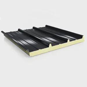 Corrugated Panel Sandwich Panel Competitive Price Hot Sale Roofing New Design Fashion Environmental Corrugated PU Onsite Installation Metal Hotel