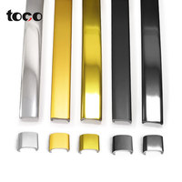 Penjualan Panas Pita Tepi Dekoratif Plastik PVC 9mm 12mm Emas Perak untuk Furnitur Bingkai Foto Strip Dekoratif