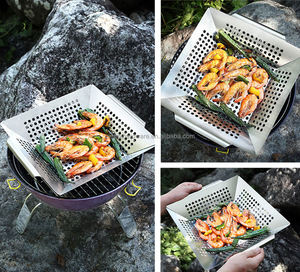 Cesta de acero inoxidable <span class=keywords><strong>para</strong></span> carne y verduras, sartén de alta calidad - Product Image 6