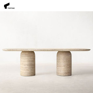 Tostone phổ biến tùy chỉnh tối giản tự nhiên travertine giao diện điều khiển Bảng cho lối vào phòng khách hội trường khách sạn biệt thự nội thất trang trí nội thất - Product Image 2