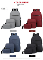 Sac à dos unisexe tendance pour l'école et l'ordinateur portable, en polyester Oxford imperméable, avec fermeture éclair et bretelles arquées – Vente en gros usine