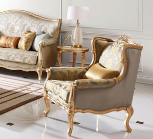 Muebles de Villa de corte francés, sofá tallado en madera maciza, tela 1 2 <span class=keywords><strong>3</strong></span> módulo, combinación de sofá antiguo para sala de estar, muebles - Product Image 6