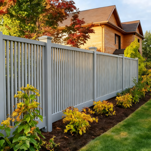 Clôture moderne en aluminium thermolaqué - Panneaux <span class=keywords><strong>de</strong></span> clôture imperméables pour la sécurité et l'intimité <span class=keywords><strong>de</strong></span> la villa, du jardin et <span class=keywords><strong>de</strong></span> la cour - Product Image 2
