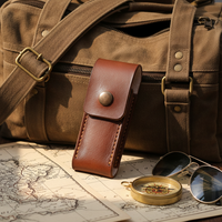 Étui en cuir avec clip ceinture étui à couteaux porte-couteau pliant personnalisé