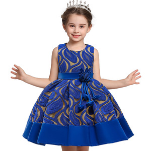 Robe de soirée pour bébé fille, nouveau style, avec fleurs - Product Image 1