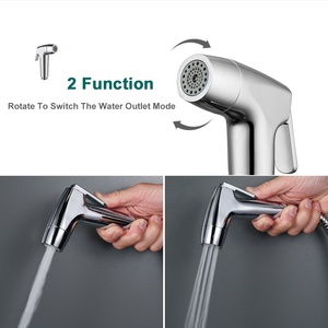 Wand verdeckte Chrome-ABS Kunststoff Hochdruck handgehaltene 2 Funktionen Toilette Bidet-Sprüher