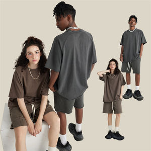 Logo personnalisé délavé à l'acide T-Shirt rétro Streetwear lourd 100% coton T-Shirt vierge pour hommes Style Vintage - Product Image 5