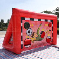 But de football gonflable pour carnaval, jeu de tir au but de football gonflable à vendre