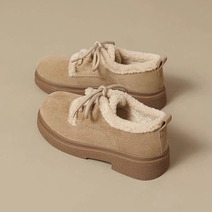 Chaussures Birkenstock classiques en daim à lacets et rembourrées pour l'hiver, bottes en coton pour femmes, bottines courtes - Product Image 3