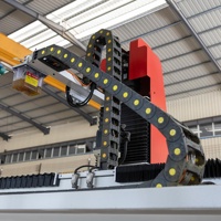 Enrutador CNC de 4 Ejes con Cortador de Inglete de 45 Grados para Mármol y Granito, Motor Multifuncional para Grabado y Tallado