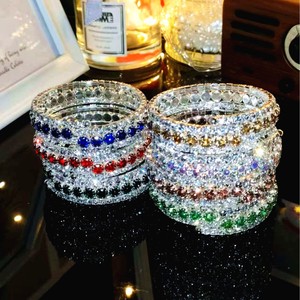 Bracelet en cristal européen américain de haute qualité pour femmes Bracelets de mode transfrontaliers All-Match Bangles Ouverture réglable - Product Image 3