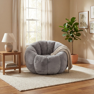 Sillón Puff para Adultos, Sofá Puff con Forma Floral, Sofá de Piel Sintética Ultrasuave, Sillón de Lectura Grande para Sala de Estar o Dormitorio - Product Image 3