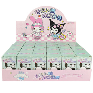 Venta caliente figuras de acción lindo Kawaii Sanlio Kuromi <span class=keywords><strong>Melody</strong></span> dibujos animados niños venta al por mayor colección llavero caja misteriosa - Product Image 2
