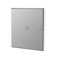 Boîtier de distribution électrique LYB2 32 voies, panneau en verre trempé blanc, joli rangement, panneau en verre trempé
