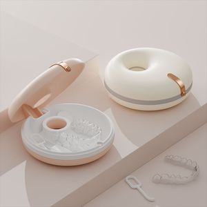Boîte de rangement de bijoux de voyage en velours, petite et portable, de luxe, pour organiser et présenter des boucles d'oreilles, des colliers, des bagues, avec logo personnalisé - Product Image 1