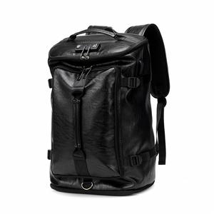 Custom 2025 Waterproof PU Leather Laptop <b>Backpack</b> Business Style Anti-Theft Feature Polyester for Travel Overnight Duffel Bag - Product Image 3