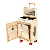 Valise de Maquillage Professionnelle Grande Capacité Personnalisée avec Roulettes, Trousse de Beauté Universelle pour Artistes Maquilleurs, Outils de Manucure et Broderie