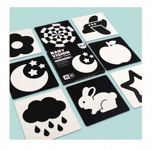 Tarjetas de Aprendizaje para Bebés, Juguetes para el Desarrollo Cerebral, Estimulación Visual, Actividad de Aprendizaje - Product Image 1