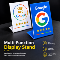 Carte NFC carrée 13,56 MHz avec code QR pour avis Google, en PVC rigide, logo personnalisé, étiquette NFC activée par le téléphone, carte de membre pour usage hôtelier