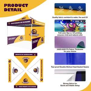 10x10FT Custom <b>Canopy</b> <b>Tent</b> with Logo Personalized Pop up Business <b>Tents</b> for Advertising Tradeshow Outdoor Events Advertising - Product Image 5