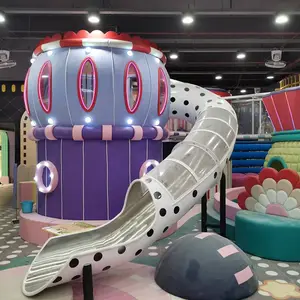 Manufacturer direct sell indoor playground slide area kids games indoor playground equipment