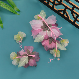 Pinza para el pelo de peonía morada-rosa antigua hecha a mano con diseño original Primavera 2026, accesorio para el cabello perforado, tocado Hanfu - Product Image 2