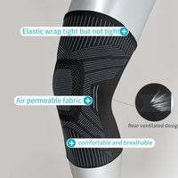 Protection de genou confortable et fine pour la course à pied en plein air, adaptée aux salles de sport, à l'arthrose