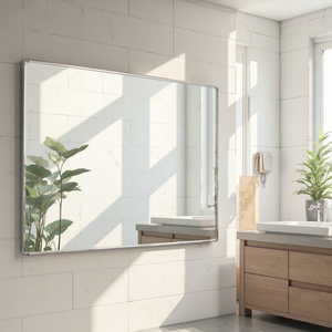 Modern Frameless Bathroom <b>Mirror</b> & Large Gym <b>Mirror</b> Wholesale <b>Silver</b> Tempered Glass 4mm 5mm Custom Size Wall Mounted - Product Image 1
