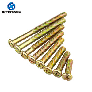 BETOCI M8 Round Head Phillips Screws Class 8.8 Zinc Plated For Wood Furniture Connection - Product Image 1