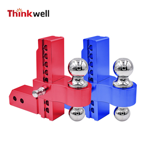 Enganche <span class=keywords><strong>de</strong></span> remolque ajustable <span class=keywords><strong>de</strong></span> aluminio para receptor <span class=keywords><strong>de</strong></span> 2 ", enganche <span class=keywords><strong>de</strong></span> caída <span class=keywords><strong>de</strong></span> 8", 12500 LBS GTW con cerraduras dobles <span class=keywords><strong>de</strong></span> acero inoxidable - Product Image 5