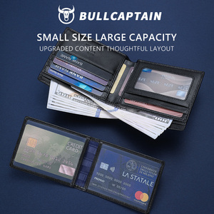 BULLCAPTAIN Juego de Cartera y Cinturón de Cuero Genuino para Hombre, Set de Regalo de Lujo para Negocios, Cinturón Automático con Trinquete y Cartera Bifold, Regalo para Hombres - Product Image 3