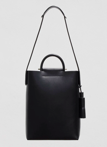 Sac fourre-tout noir en PU à chaînes ouvertes, sac à bandoulière minimaliste tendance pour les trajets quotidiens et les voyages - Product Image 2