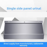 Urinoir vertical en acier inoxydable pour centres commerciaux, écoles, unités militaires, maternelles et toilettes publiques, à installation au sol, faible investissement