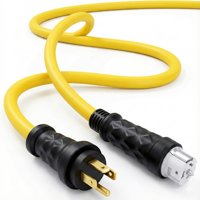 Adaptateur de prise électrique à verrouillage rotatif Linsheng NEMA 14-50P/SS2-50R 10FT 50A pour camping-car et générateur, fourniture commerciale B2B