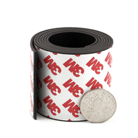 Feuille de bandes auto-adhésives de qualité supérieure aimant en caoutchouc Flexible personnalisé 3M ruban magnétique adhésif Double face