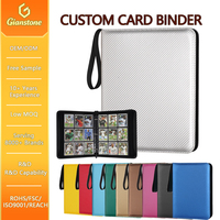 Classeur de cartes à collectionner à 9 pochettes, capacité 720 cartes, album étanche en fibre de carbone PU avec fermeture éclair pour cartes TCG et cartes de football à collectionner