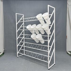 Espositore <span class=keywords><strong>in</strong></span> metallo <span class=keywords><strong>in</strong></span> <span class=keywords><strong>ferro</strong></span> <span class=keywords><strong>battuto</strong></span> a 5 livelli <span class=keywords><strong>da</strong></span> esterno con fioriera angolare e portabottiglie <span class=keywords><strong>da</strong></span> fiore - Product Image 3