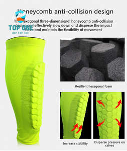 TopOne Protège-tibias de football élastiques légers Protège-mollets en mousse EVA Protecteur de football pour enfants adultes Protection des jeunes - Product Image 5